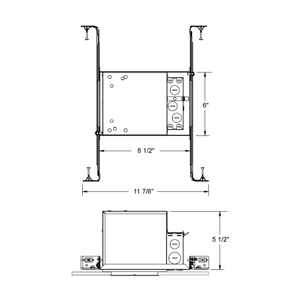 Juno Lighting IC1LED-G4-06LM 12 Watts 4 Inch IC Rated New Construction Recessed Housing