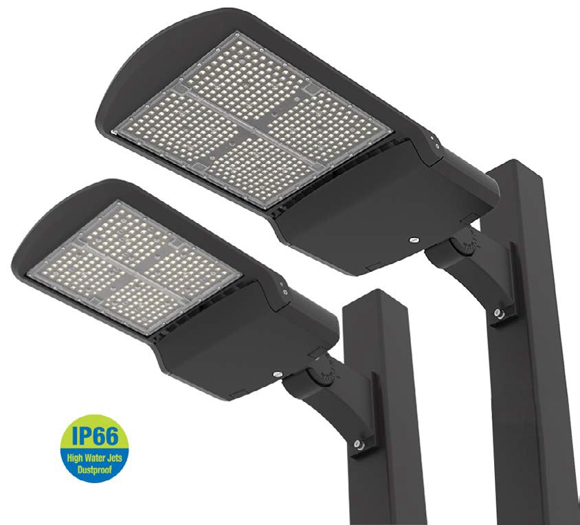ILP PFC Series Viewpoint Head and Pole Fixture Combo Lumen Selectable with Adjustable Pole Mount Bracket