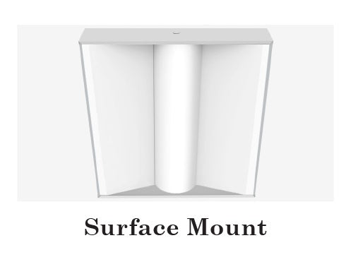 ILP Value Select VAT Surface Mount 1x4 LED Volumetric Adjustable Troffer Light Fixture Dimmable