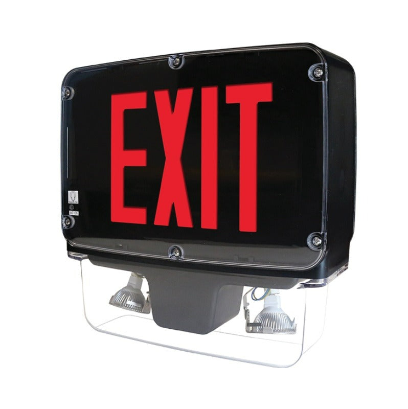 Mule Lighting INDCWLEZU NEMA4X/NSF Certified LED Exit and Emergency Light Combo