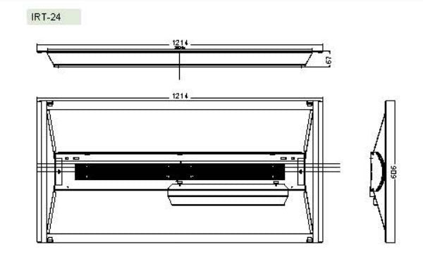 Alphalite IRT-24H(44)/840 41W 2x4 IRT Series Infinity LED Troffer Retrofit Kit High Lumen 4000K
