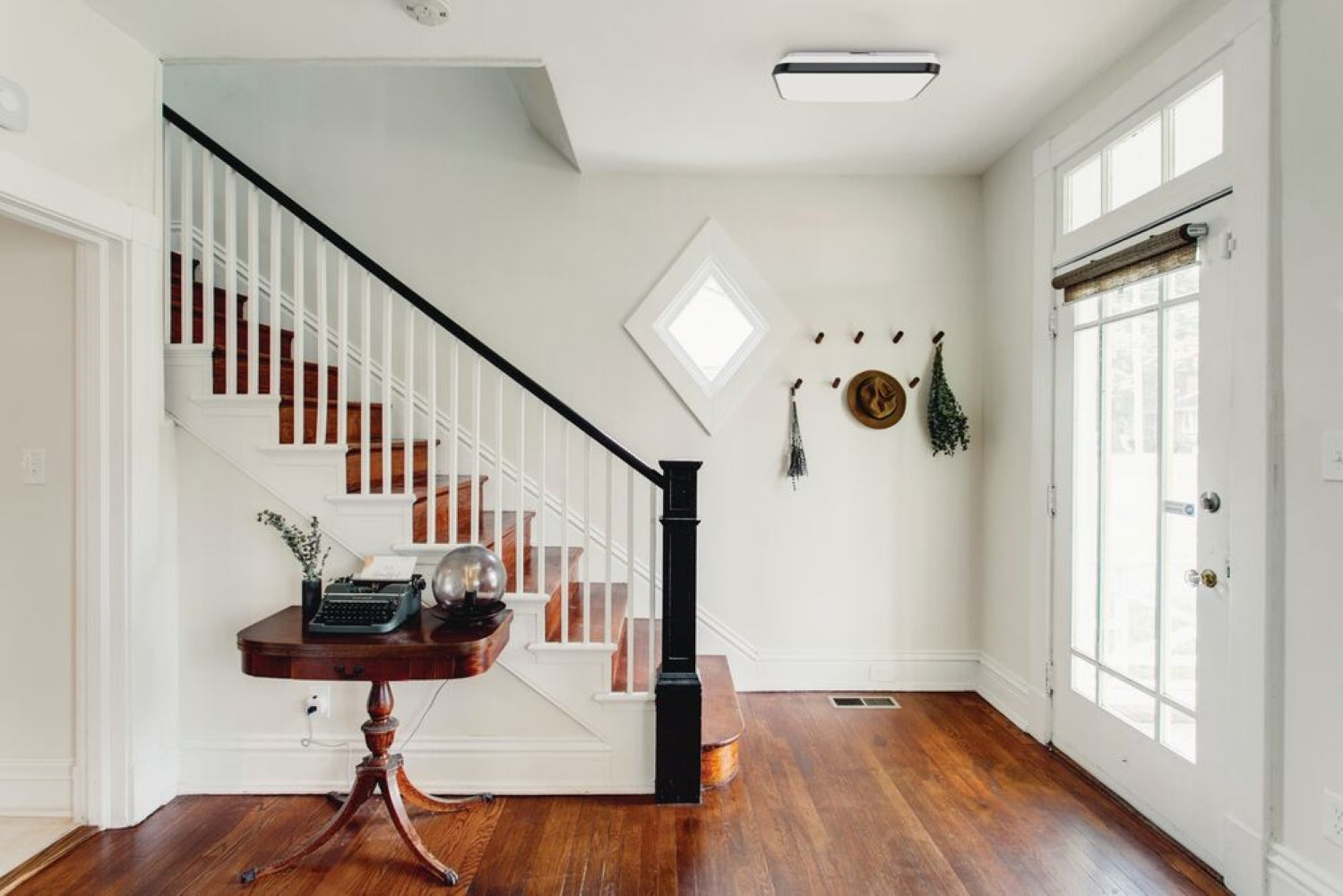 Foyer Application - Juno Lighting FMLSQ Fixture with Black Trim