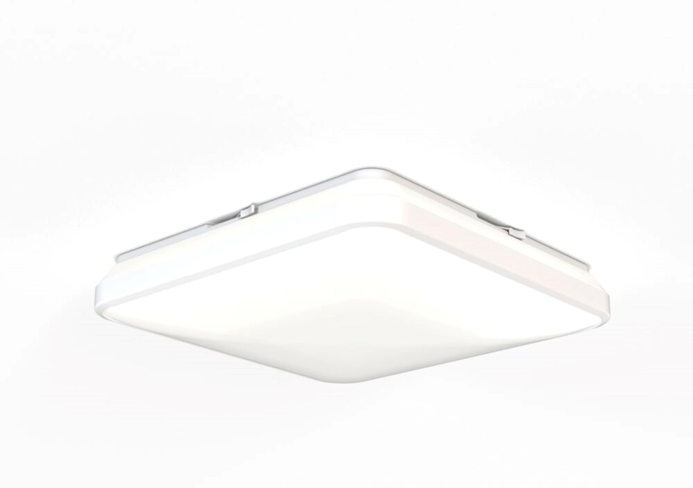 Juno Lighting FMLSQ 26-Watt 15-Inch Square LED Flush Mount with Integrated Nightlight and Color Switch - Includes Interchangeable Trim