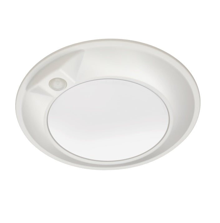 Juno Lighting JSBT 6IN SWW2 90CRI PIR MW M6 15.3 Watt 6in Switchable White LED Tapered Disk Light with Sensor