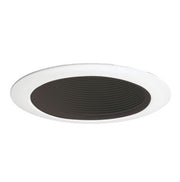 Juno Lighting 14 BWH 4-Inch Recessed Baffle Trim, Black Baffle with Black Trim