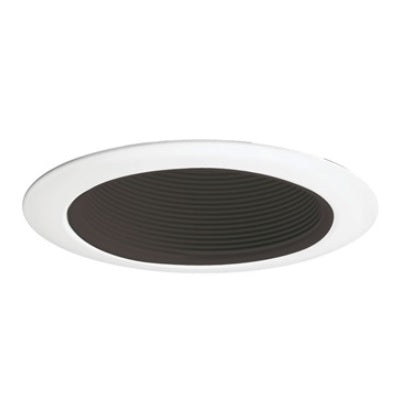 Juno Lighting 14 BWH 4-Inch Recessed Baffle Trim, Black Baffle with Black Trim