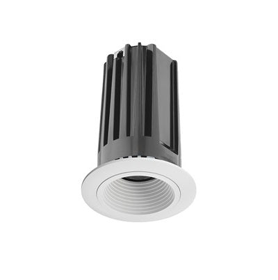 Juno Lighting 2LEDTRIM G2 DB 30K 80CRI FL WWH IC Rated 2-Inch LED Baffle Recessed Downlight Trim Module, White, 30K, 80CRI, Flood Optics