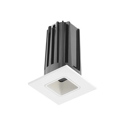 Juno Lighting 2LEDTRIM G2 SQ 30K 90CRI FL WWH 2-Inch IC Rated Square Recessed Trim Module, White, 30K, 90CRI, Flood Optics