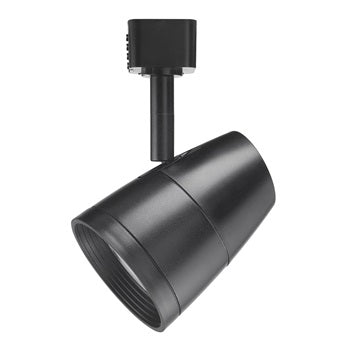 Juno Lighting R600L G2 Dimmable 9.5W LED Trac Head in Black with Adjustable Flood Optic, 3500K, 50W Equivalent