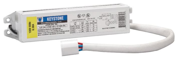 Keystone KTEB-140-1-TP-EMI-WS Circline (Electronic) Electronic Ballast 1 Lite 32 or 40W With Sockets - 1