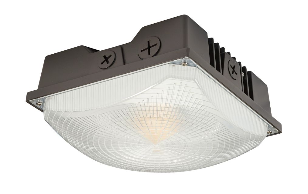 Keystone KT-CLED25PS-S1-8CSB-VDIM Power and Color Selectable LED 8-Inch Square Canopy Light Fixture Dimmable
