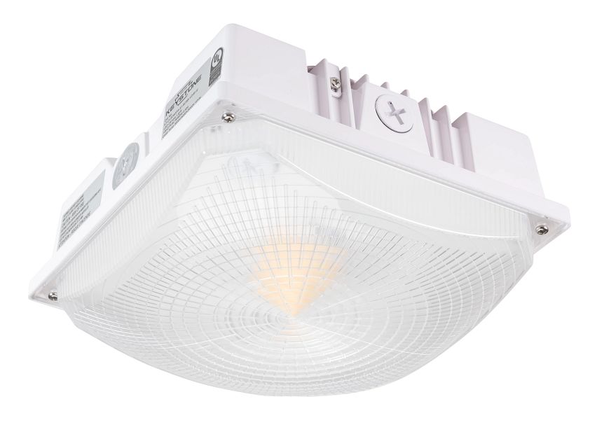 Keystone KT-CLED40PS-S1-8CSB-VDIM Power and Color Selectable LED 8-Inch Square Canopy Light Fixture Dimmable