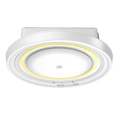 Keystone KT-CLED40PS-S2-OSH-8CSB-VDIM-W Power and Color Selectable LED 8-Inch Round Canopy Light Fixture Dimmable with Optic Swap