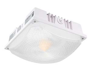 Keystone KT-CLED60PS-M1-8CSB-VDIM-W Power and Color Selectable LED 10-Inch Square Canopy Light Fixture Dimmable