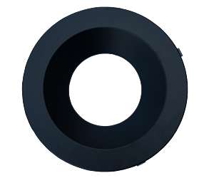 Keystone KT-RDLED-10A-MB-TRIM 10-Inch Matte Black A-Series Interchangeable Trim for Recessed LED Downlights