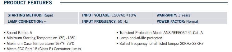Keystone KTEB-126-1-TP-LC Residential Use Only Electronic Ballast 26W CFL Metal Case - 5