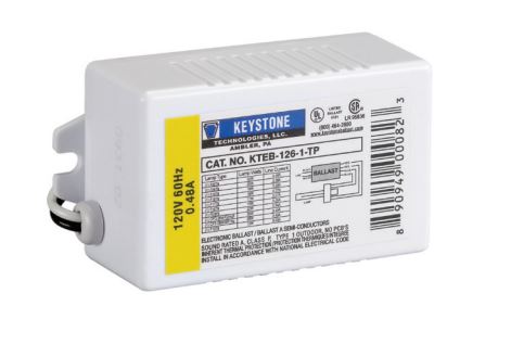 Keystone KTEB-126-1-TP Residential Use Only Electronic Ballast 26W CFL Plastic Case - 1