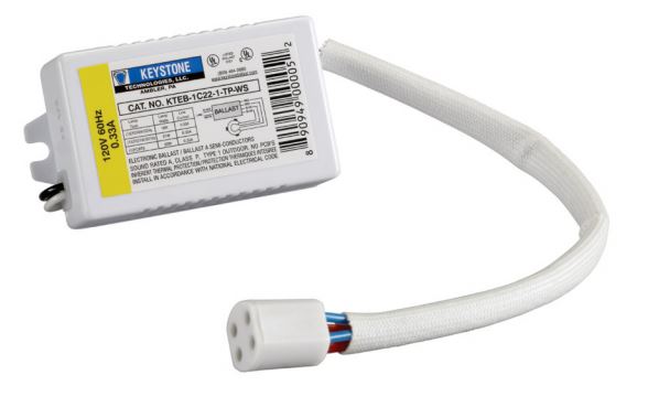 Keystone KTEB-1C22-1-TP-WS Circline (Electronic) Electronic Ballast 1 Lite 22W Small case With Sockets - 1