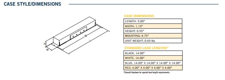 Keystone KTEB-208-1-TP-SL-MB T5 Electronic Ballast 2 Lite F8T5 Undercabinet Electronic Ballast - 4