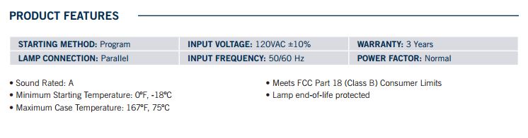 Keystone KTEB-221PS-1-TP Residential Use Only Electronic Ballast 2x F21T5 - 4