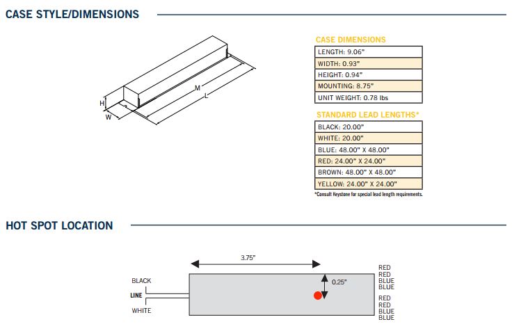 Keystone KTEB-228-1-TP-PH-SL Residential Use Only Electronic Ballast 2x F28T5 Long Case - 4