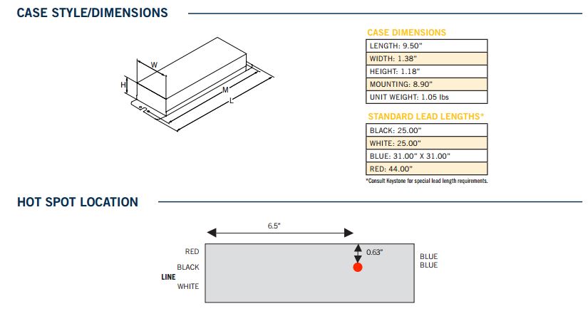 Keystone KTEB-232-UV-IS-H-P T8 Instant Start High Efficiency CEE Approved Electronic Ballast 2 Lite F17/25/32 T8 NEMA Premium High Output - 1