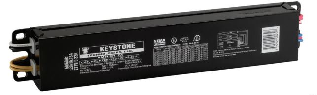 Keystone KTEB-332-UV-PS-N-P T8 Program Start High Efficiency Electronic Ballast 3 Lite F17/25/32 T8 NEMA Premium Standard Output 0