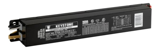 Keystone KTEB-432-UV-IS-L-P T8 Instant Start High Efficiency CEE Approved Electronic Ballast 4 Lite F17/25/32 T8 NEMA Premium Reduced Output 0