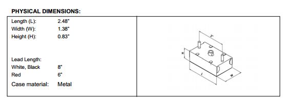 Keystone KTET-75-1-SCP-DIM-RJS Halogen-Electronic Low Voltage 75W Transformer 12V Output With Studs - 2