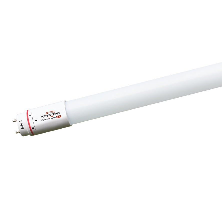 Keystone Technologies KT-LED18.5T8-48G BAA-Compliant 18.5-Watt 48-Inch T8 LED DirectDrive DX2 Linear Tube Lamp