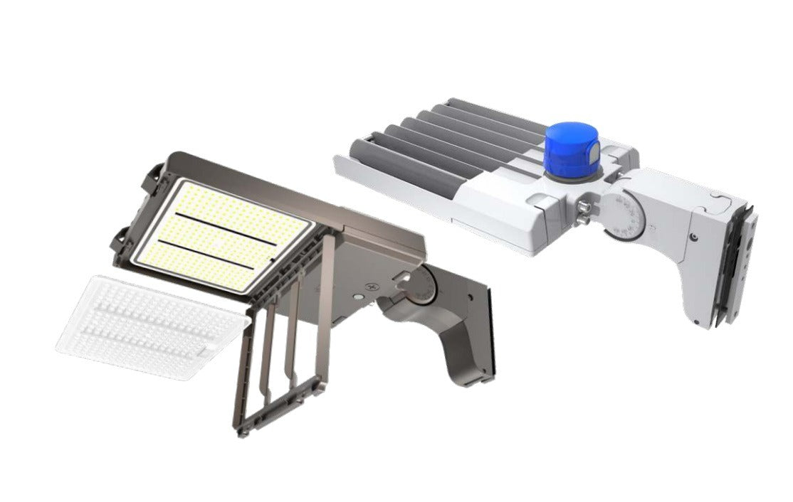 Keystone Technologies KT-ALED290PS-L2-OSB-PMA-8CSB-VDIM-P Power and Color Select Pole Mounted LED Area Light Fixture with Optic Swap 1000W MH Equivalent