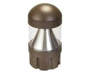 Keystone KT-BLED24PS Wattage and Color Selectable LED Bollard Fixture with Interchangeable Heads - Cone Reflector Dome Top - Bronze