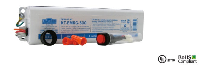 Keystone KT-EMRG-500/B T8 or T12 Emergency Ballast 500 Lumen 90 Minutes - 2