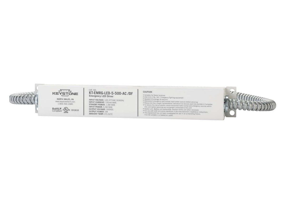 Keystone KT-EMRG-LED-5-500-AC/DF-IP 5-Watt Constant Wattage LED Emergency Back-Up Driver
