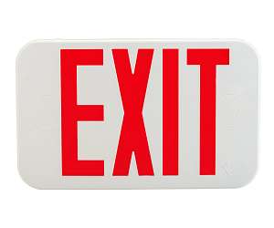 Keystone KT-EX-TP1-WH3RG-SU 1.1-Watt LED Surface Mount Exit Sign with Switchable Red/Green Lettering 