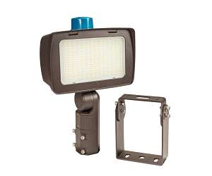 Keystone KT-FLED140PS-R4-OSF-UNV-8CSB-VDIM Wattage and Color Selectable High Power LED Floodlight Fixture with Optic Swap Replaces 400W MH