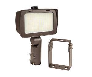 Keystone KT-FLED140PSHV-R4-OSF-UNV-8CSB-VDIM Wattage and Color Selectable High Power LED Floodlight Fixture with Optic Swap Replaces 400W MH