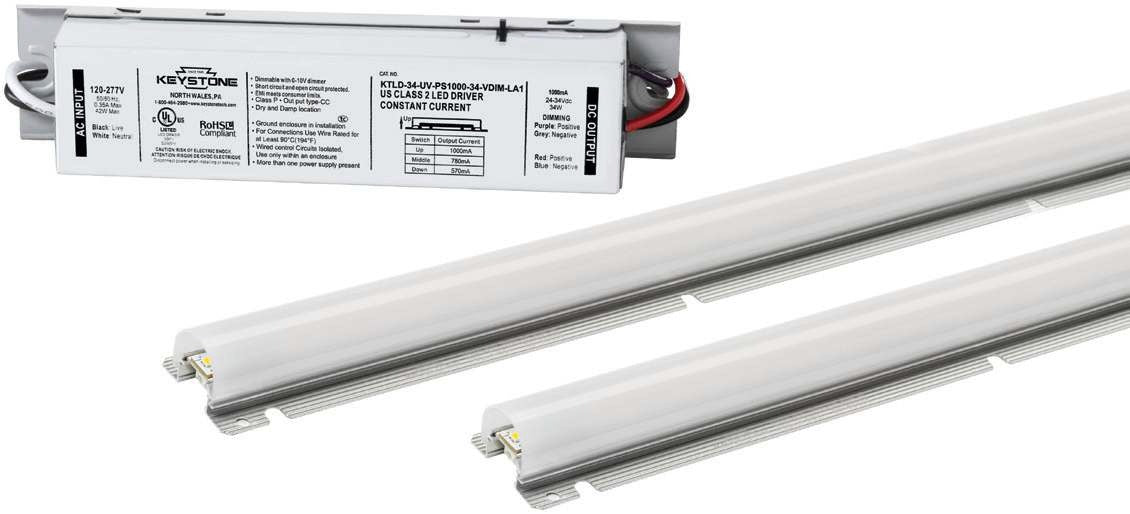 Keystone KT-RKIT31PS-2AG22 Power Selectable 22-Inch Linear LED Retrofit Kit Dimmable