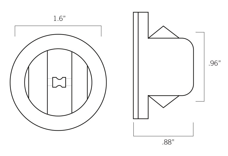 Keystone KT-SOCKET-RDC-SE-SIGN-1 Recessed Double Contact Socket for SignHero Lamps, Stationary End - 2