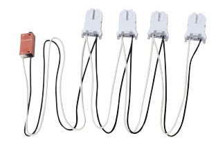 Keystone KT-SOCKET-T8-U-S-2-W 2-Lamp Wiring Harness for LED Tubes
