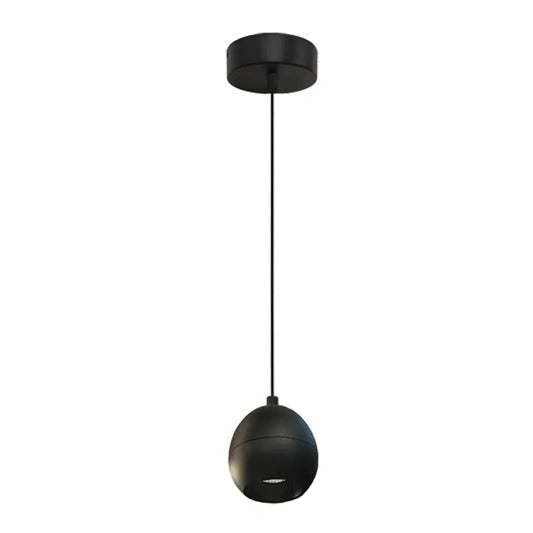Westgate LCFK-MCTP Wattage and Color Selectable LED Coconut Pendant Light Fixture with 6ft Adjustable Cord - Black