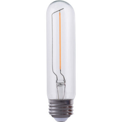 Eiko LED2.5WT10/FIL/827-DIM-G7 2.5 Watt T10 LED Advantage Filament Decorative Lamp 2700K Dimmable E26 Base