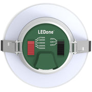LEDone LOC-6DL-MW-MCCT-D-HO 6-Inch Multi-Watt Multi-Color High Output Commercial Downlight Fixture Dimmable 250W Equivalent