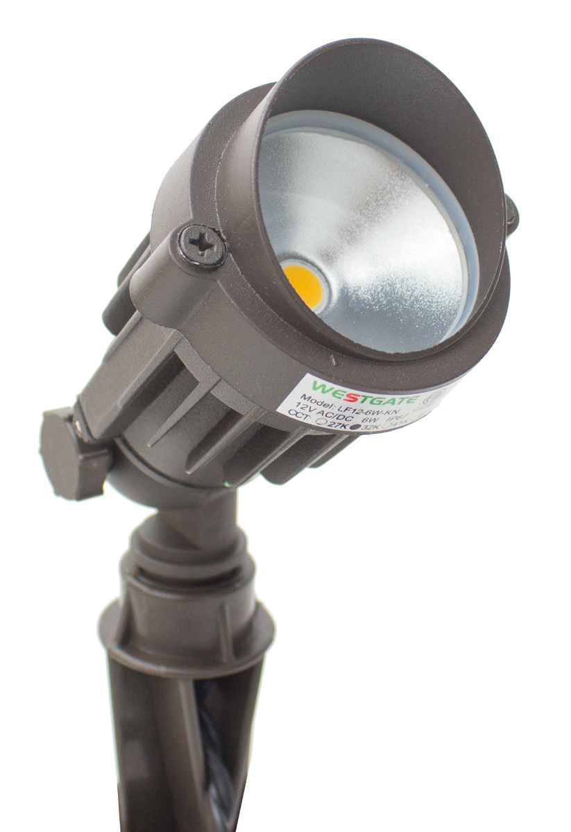 Westgate LF12-6NW IP67 Rated 6-Watt LED 12V Bullet Landscape Flood Light Non Dimmable 4000K