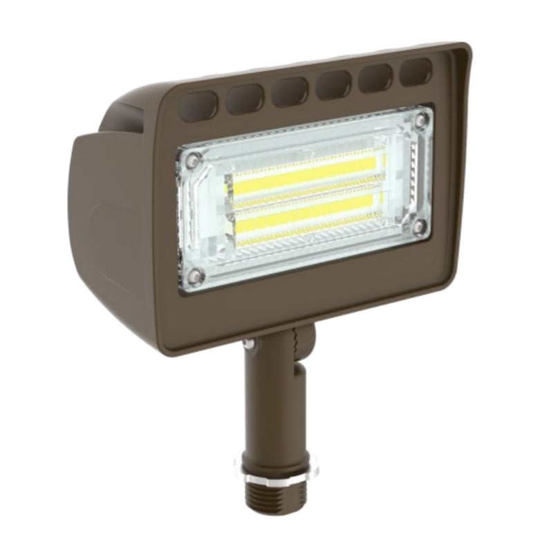 Westgate LF4-15W-KN 15 Watt LED Architectural Round-Back Flood Light Fixture Dimmable with Knuckle
