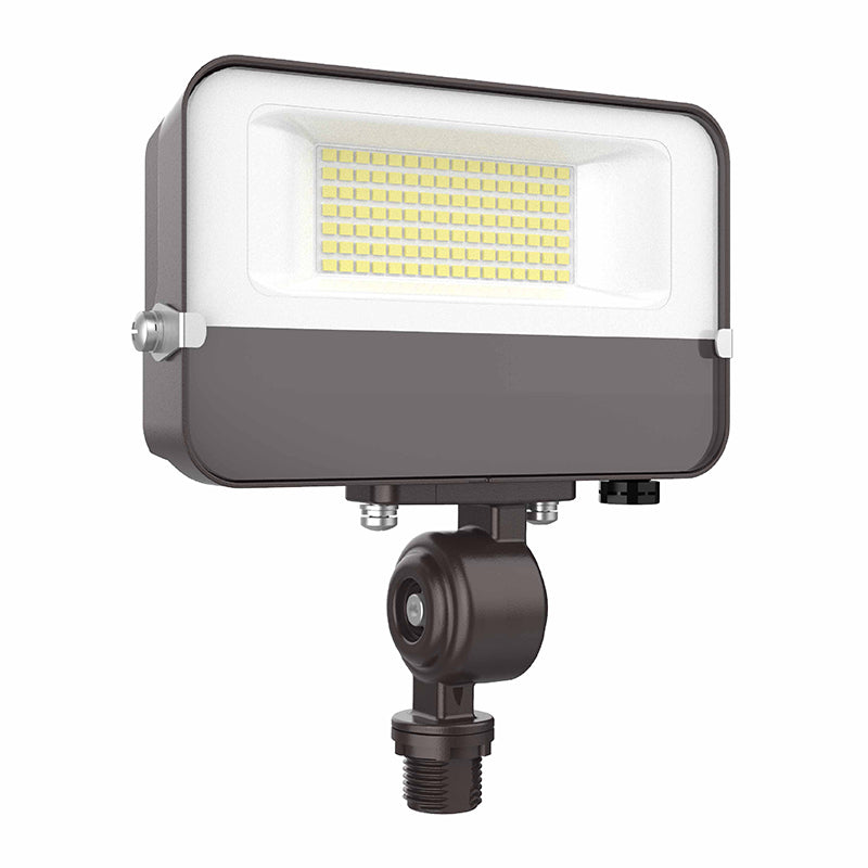 Westgate LFE-30W-MCT-KN DLC Listed LFE Series 30 Watt Compact Flood Light with Adjustable Color and 1/2-Inch Knuckle Mount