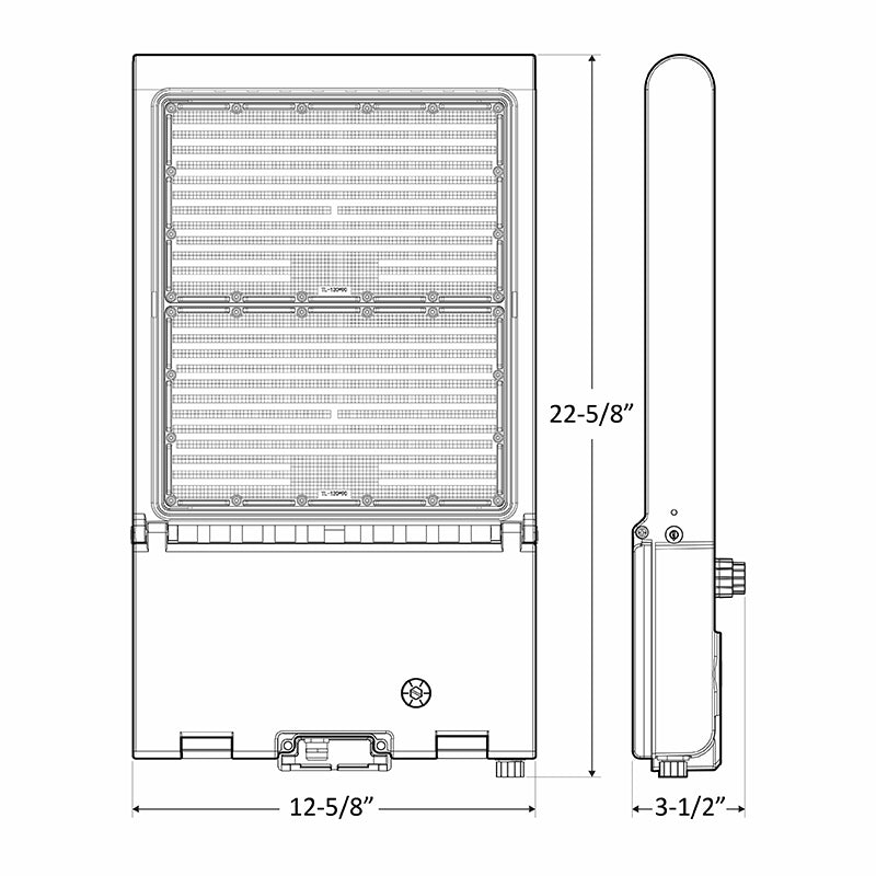 Westgate LFXPRO-XL-150-300W-MCTP Line Drawing