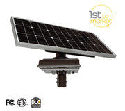 Light Efficient Design SL-SAL-HYB-30W-40K-SF-BK-G2 30-Watt Hybrid LED Solar Area Light 4000K Fixture Replaces 250W HID