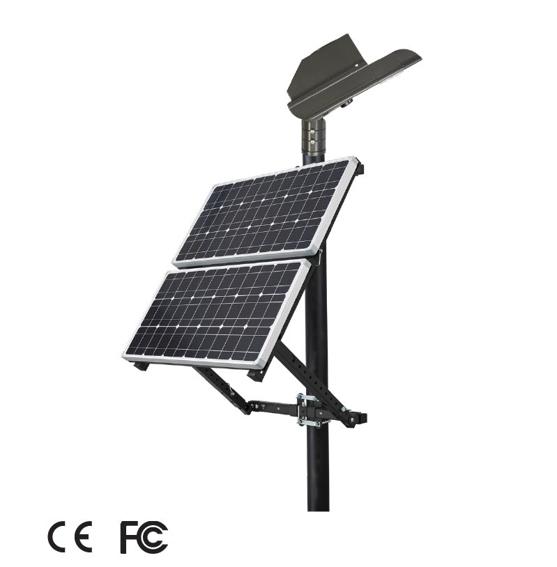 Light Efficient Design SL-SAL-HYB-50W-40K-SF-BK-G2 50-Watt Hybrid LED Solar Area Light 4000K Fixture Replaces 400W HID