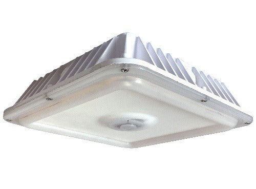 Litetronics GL80 Wattage and Color Adjustable LED Square Garage Light Fixture Dimmable